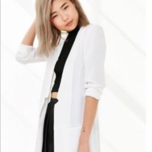 White kimono cardigan lightweight blazer